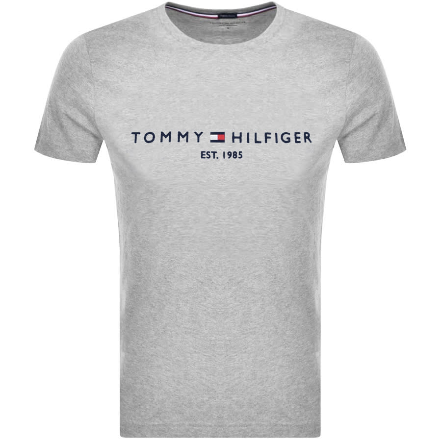 Alternative Image for ProductTommy Hilfiger Logo T Shirt Grey1